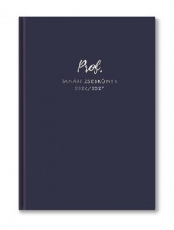 Tanári zsebkönyv, 2026/2027 tanév, A5, heti, TOPTIMER, kék