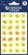 Matrica, papír, 3 ív, 76x120 mm, AVERY ZWECKFORM, "Z-Design No.53133", napocska